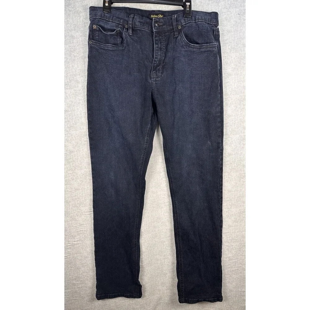 Urban Star Premium Jeans Tall Mens 36x34 Dark Blue Straight Leg Stretch Denim